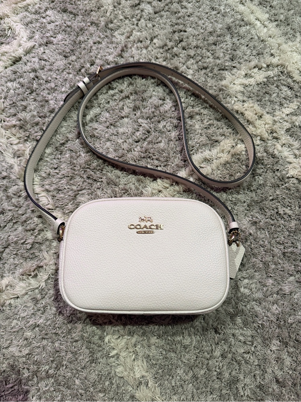 Coach Pebbled Leather Mini Camera Crossbody Bag